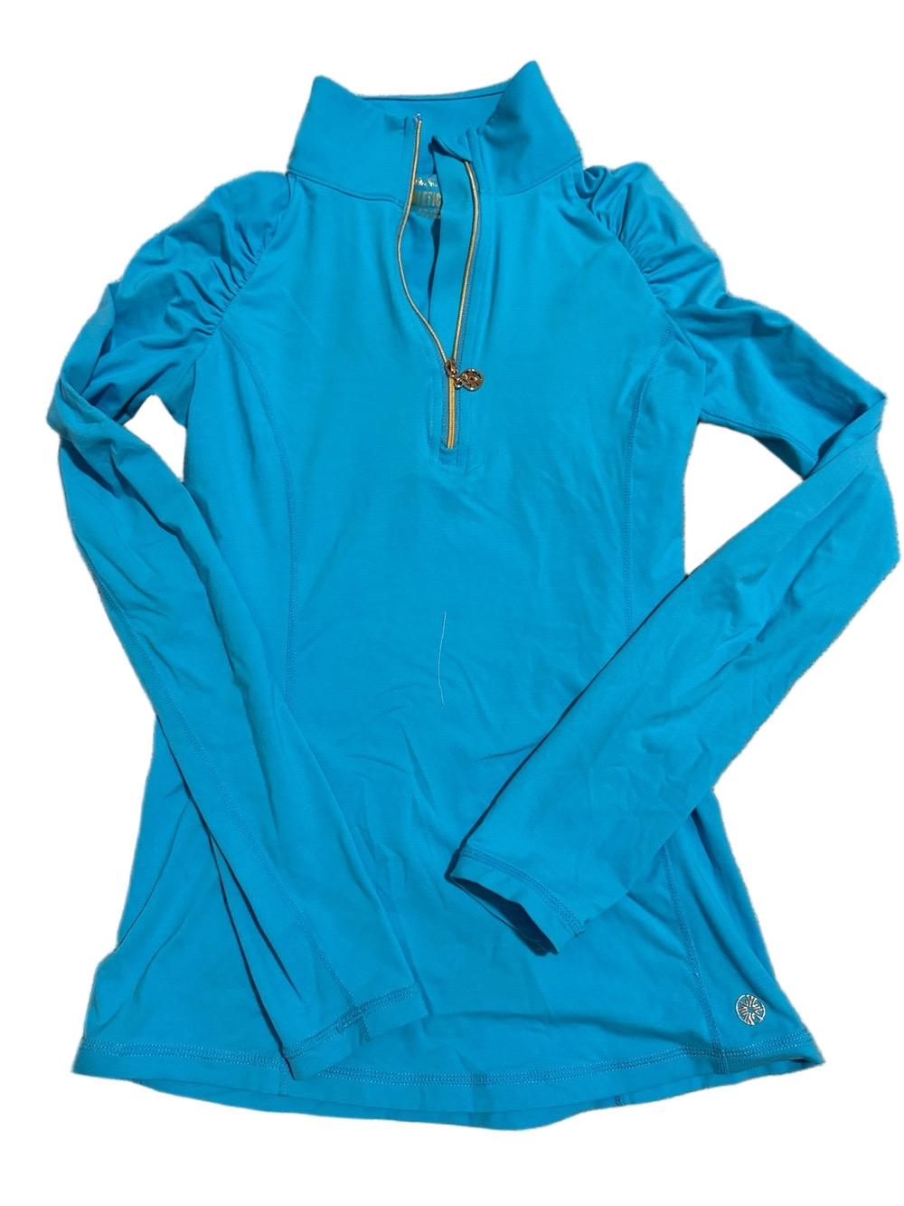Lilly Pulitzer Quarter Zip Luxletic Pull Over Top Sz XXS